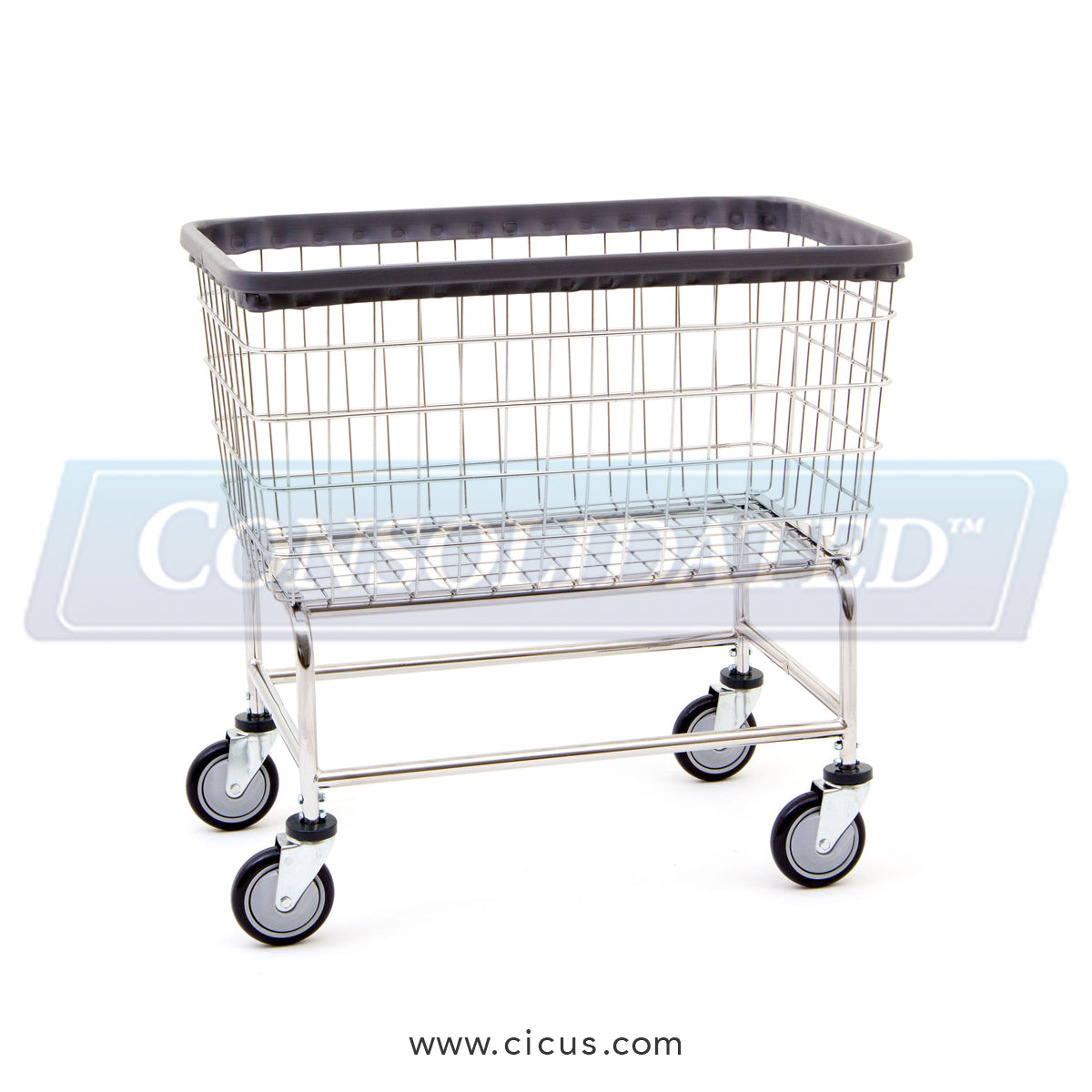 R & B Wire Large Capacity Laundry Cart (200F)