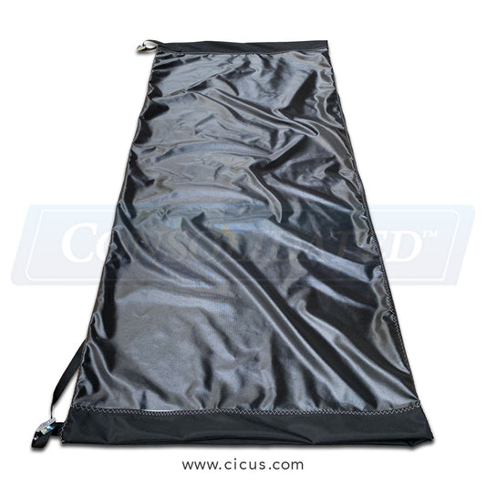 CIC Coated Denier Nylon Lint Bag with Clamps, 24" × 7' – 24-84BDNMLZ