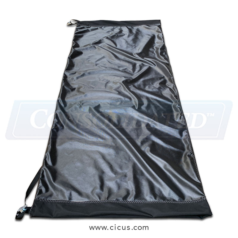 CIC Coated Denier Nylon Lint Bag with Clamps, 24" × 7' – 24-84BDNMLZ