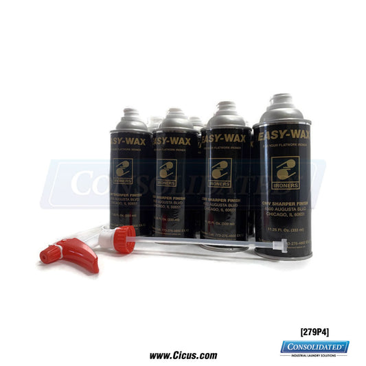 279P4 EZ wax 12-can case flatwork ironer chest lubricant