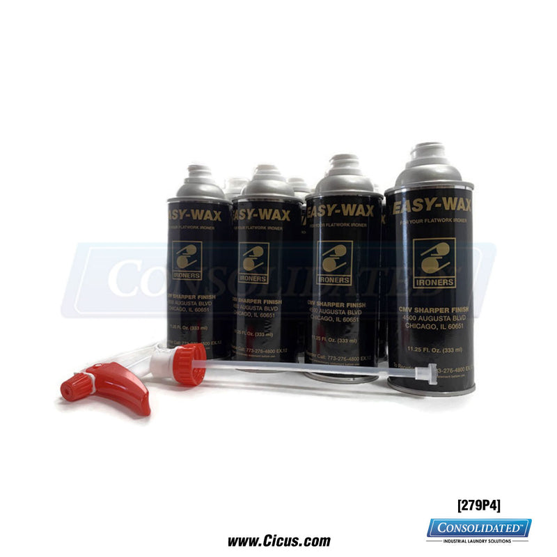 279P4 EZ wax 12-can case flatwork ironer chest lubricant