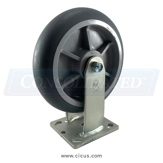 CIC Rigid Caster, 8" Medium/Heavy Duty – 28TP80JX0417YY