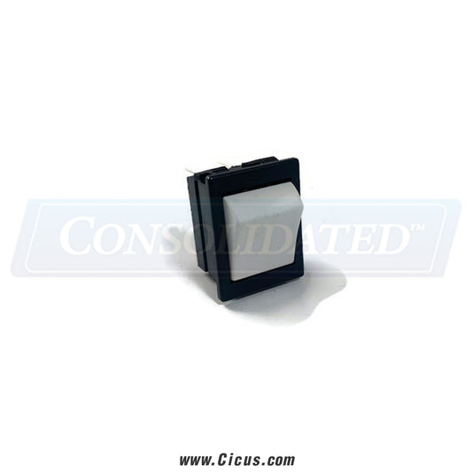 B&C Momentary Switch, White 250VA – 340-412
