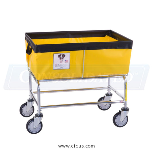 463 – R & B Wire Laundry Cart, 3 Bushel Elevated Vinyl Truck