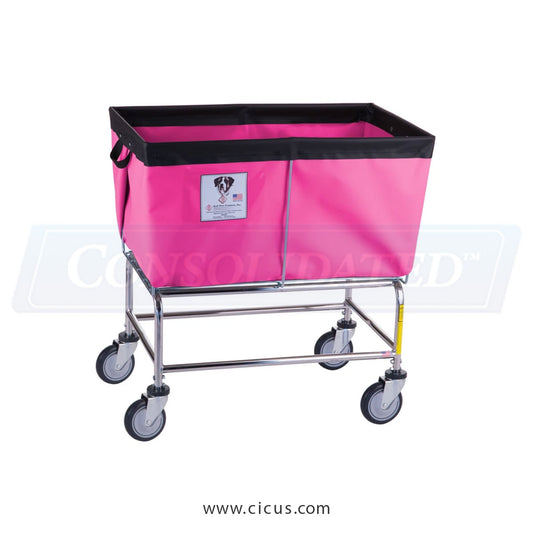 464 – R & B Wire Laundry Cart, 4 Bushel Elevated Vinyl Truck