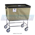 466 – R & B Wire Laundry Cart, 6 Bushel Elevated Vinyl Truck