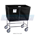 466 – R & B Wire Laundry Cart, 6 Bushel Elevated Vinyl Truck