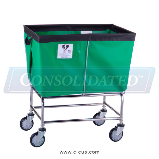 466 – R & B Wire Laundry Cart, 6 Bushel Elevated Vinyl Truck