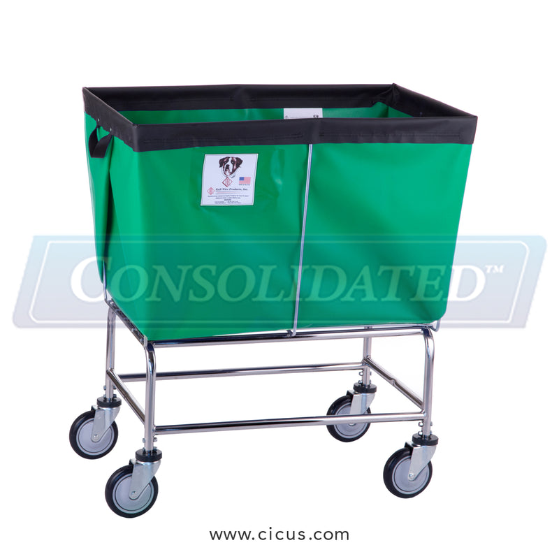 466 – R & B Wire Laundry Cart, 6 Bushel Elevated Vinyl Truck