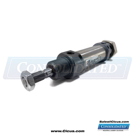 5030339 air cylinder DEMA 25/50 ISO 6432 for Jensen compatible equipment pneumatic motion control functions - front view