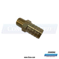 Milnor Barbed Brass Hose Fitting, 0.2" × 0.25" – 53A026A