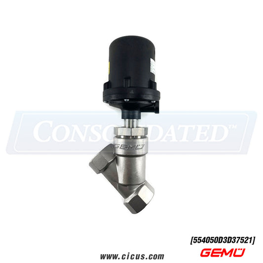 Gemu 554 2-Way Steam Valve, 2.0″, PTFE Seat, Normally Open – 554050D3D37521