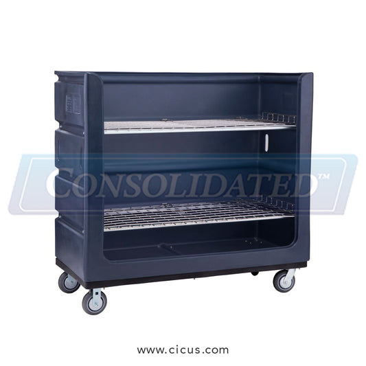 CIC-760 – R & B Wire Laundry Turnabout Truck, 48 Cu. Ft. 60×29×56