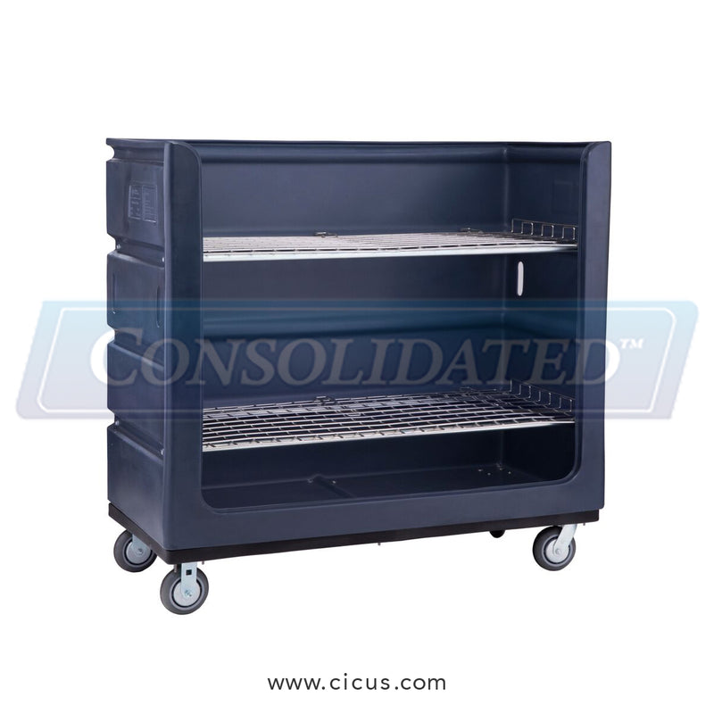 CIC-760 – R & B Wire Laundry Turnabout Truck, 48 Cu. Ft. 60×29×56