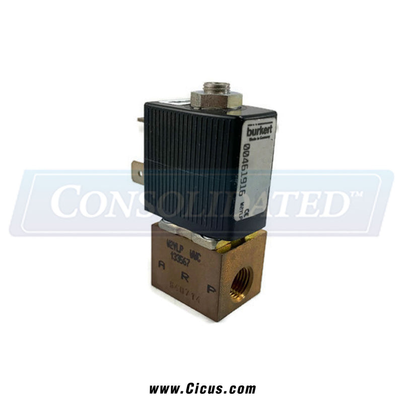 Milnor Air Pilot Valve, 1/8″ 3-Way NC 24V 50/60Hz – 96R301B24