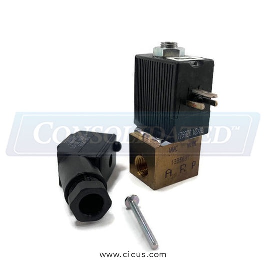 Milnor Pilot Valve, 1/8″ NPT 3-Way NC 110V/56Hz DIN – 96R304A37