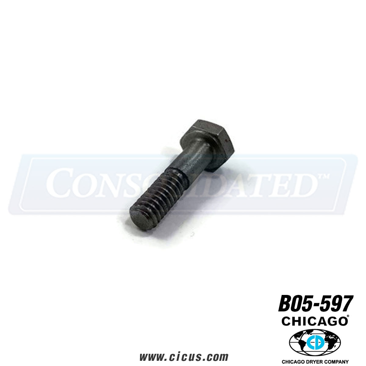 Chicago Dryer 1/4-20 x 1 Shoulder Bolt Hex Head [B05-597]