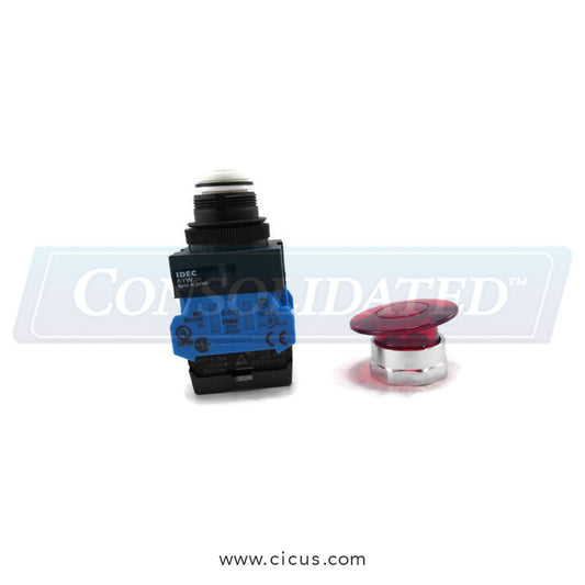 GA Braun Push Button E-Stop Switch, 2NO Red Illuminated – E01100034