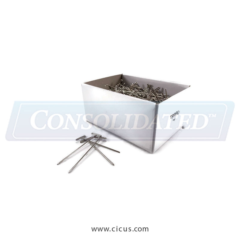 NT17378 – Rex Premium Steel T-Pins, 2″ Length, Nickel-Plated, 1/2 lb Box (100 Count)