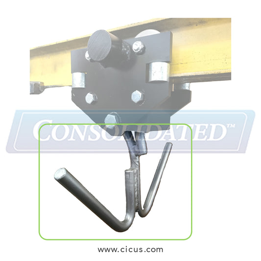SC100-PRHK – Speed Check Trolley Replacement Hook, Double Perpendicular