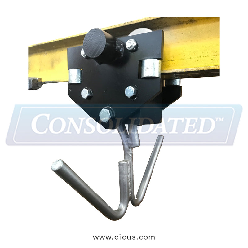 SC100-T-PR – Speed Check Replacement Trolley, Double Hook Perpendicular 600 lb