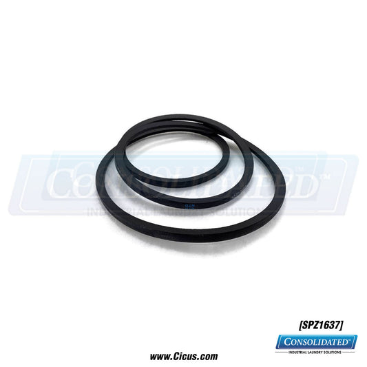 Milnor Metric Drive V-Belt, Single Unimatch – SPZ1637