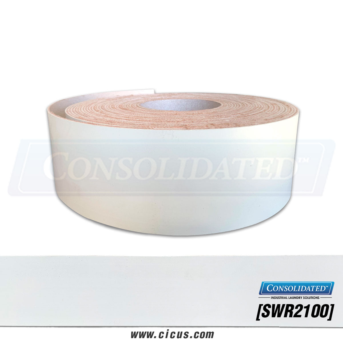 Smooth White Series: PVC Belt Roll For Flatwork Ironers