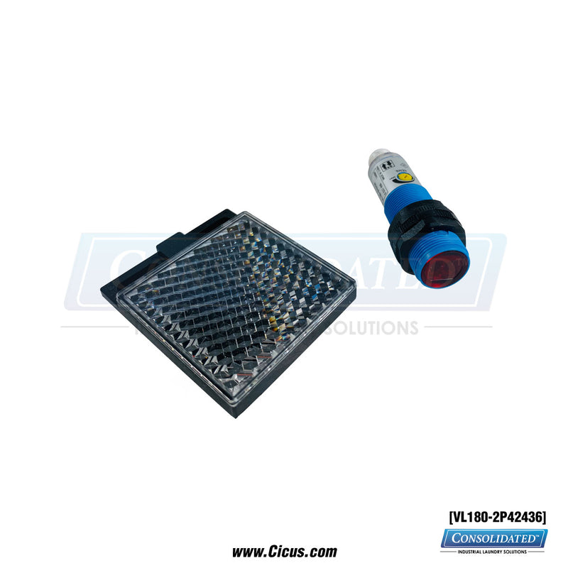 SICK Dual Lens Photoelectric Sensor, VL180-2P4236 – VL180-2P42436
